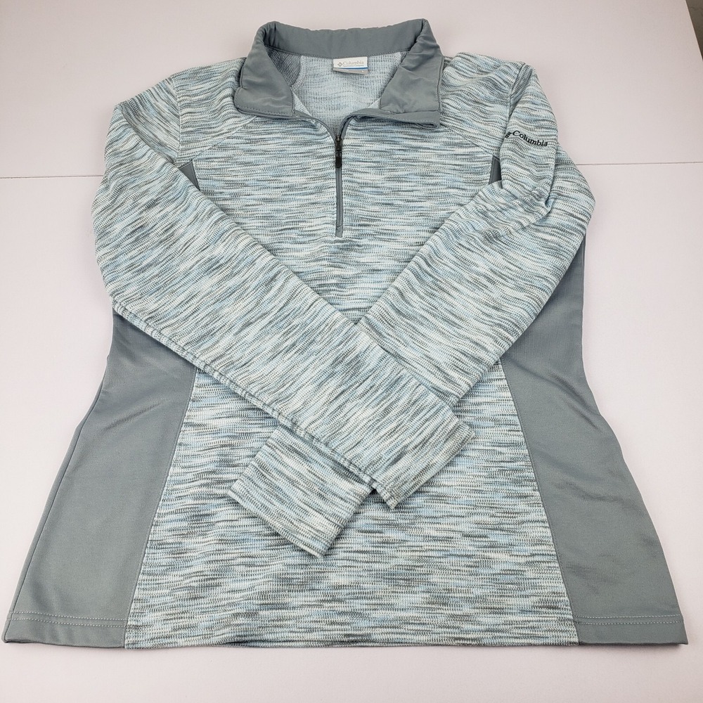 Columbia Sweatshirt Optic Got It II Women's Large Pull Over Half Zip Long Sleeve